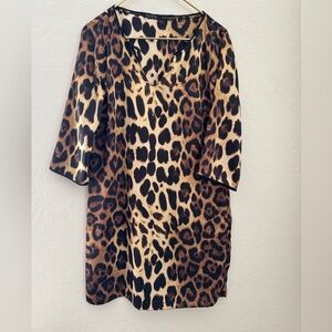Zara Basic Animal Print Dress